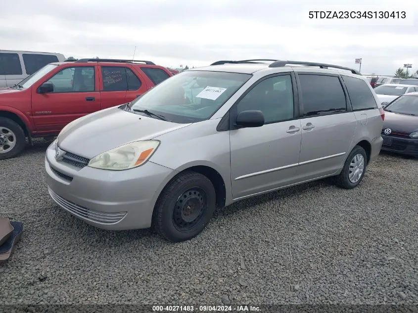 5TDZA23C34S130413 2004 Toyota Sienna Le