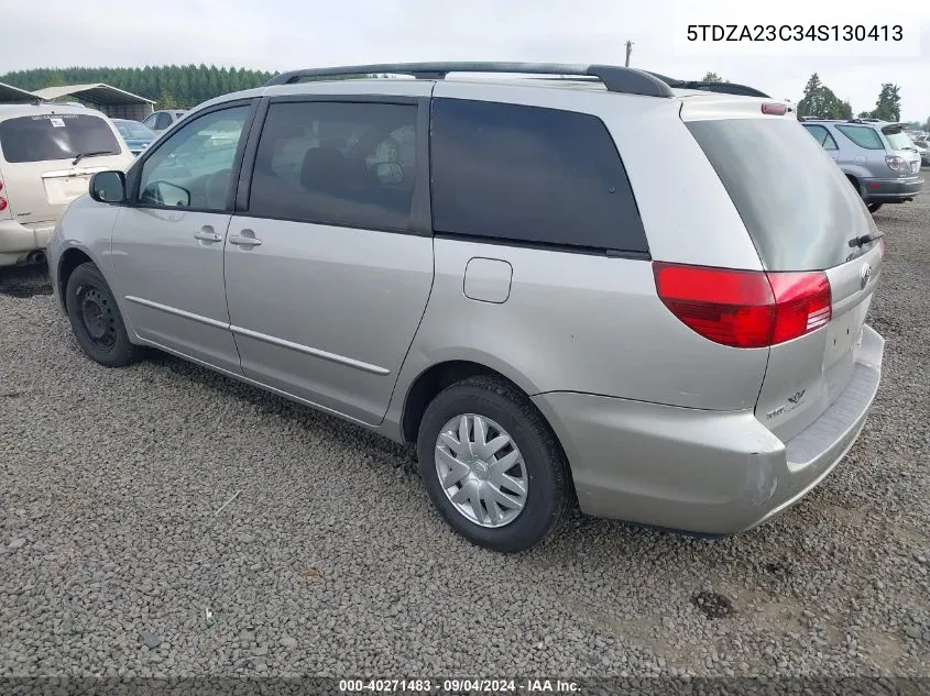 2004 Toyota Sienna Le VIN: 5TDZA23C34S130413 Lot: 40271483