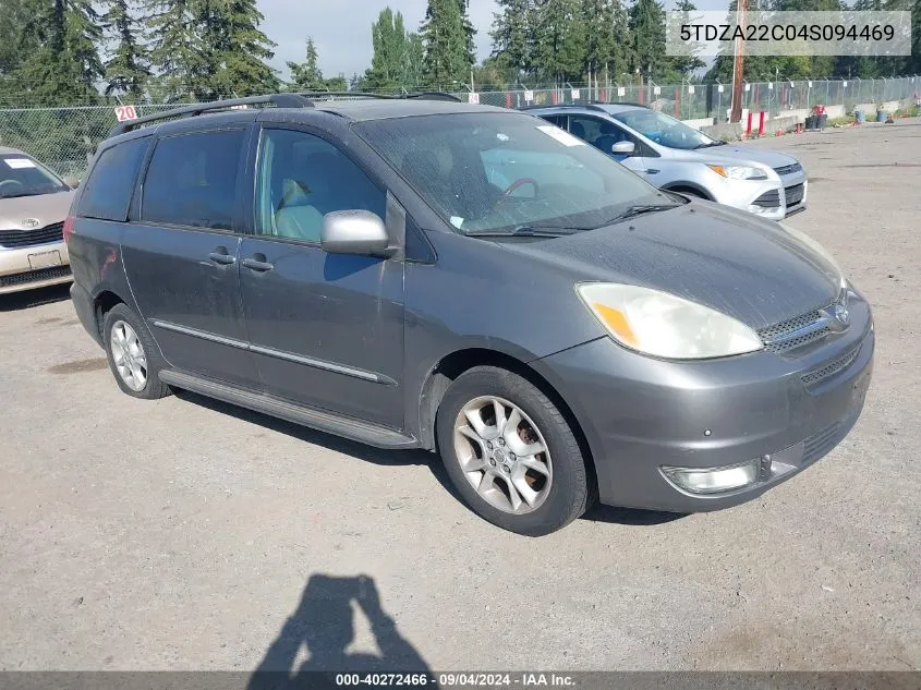 2004 Toyota Sienna Xle Limited VIN: 5TDZA22C04S094469 Lot: 40272466