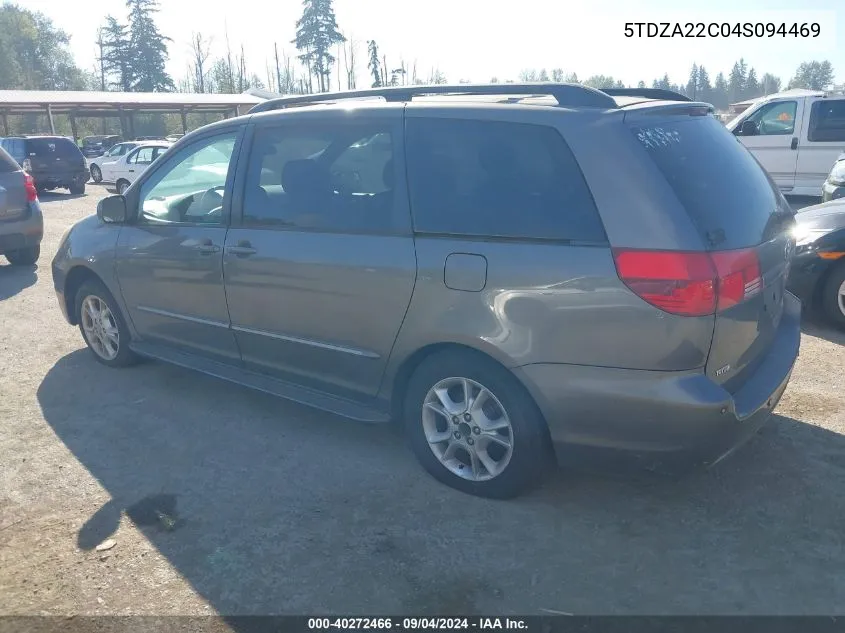 2004 Toyota Sienna Xle Limited VIN: 5TDZA22C04S094469 Lot: 40272466