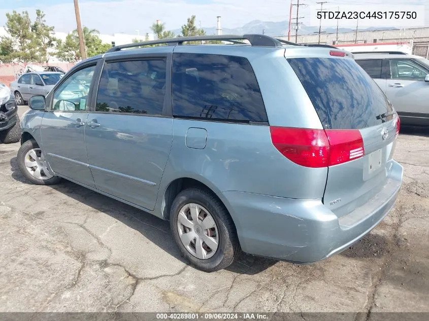 5TDZA23C44S175750 2004 Toyota Sienna Le