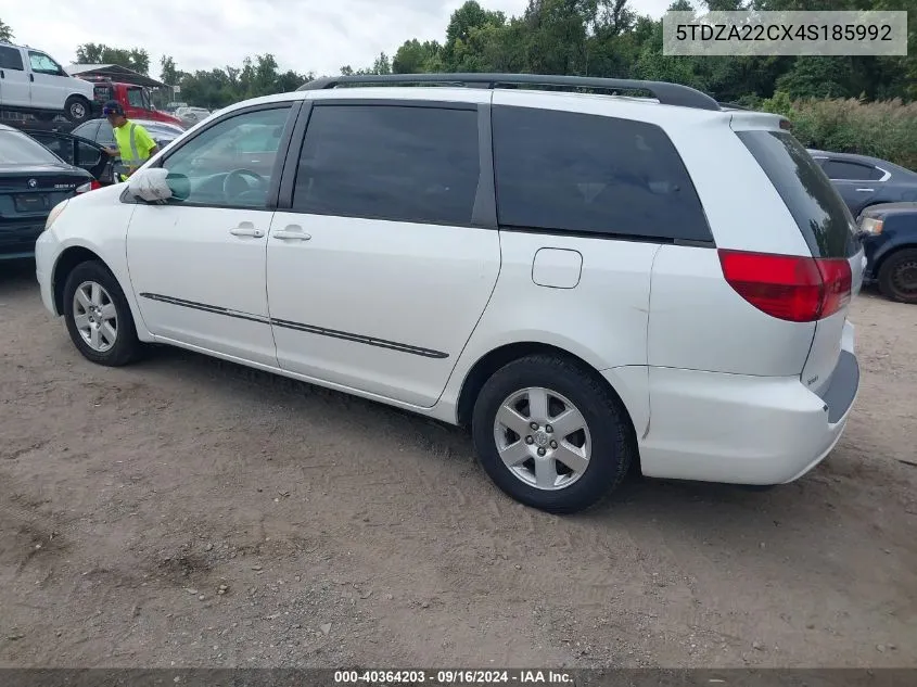 5TDZA22CX4S185992 2004 Toyota Sienna Xle