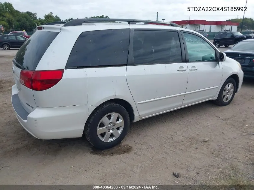 5TDZA22CX4S185992 2004 Toyota Sienna Xle