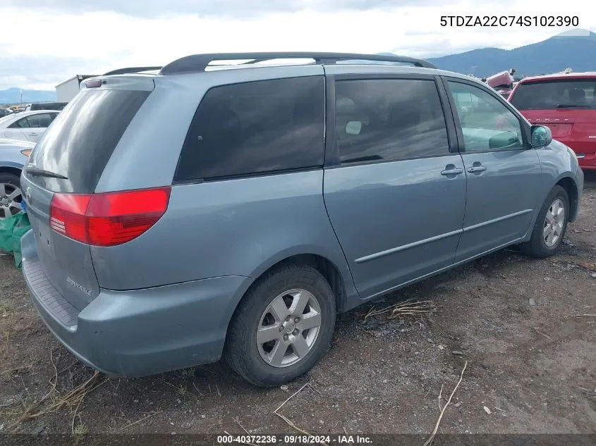 5TDZA22C74S102390 2004 Toyota Sienna Xle