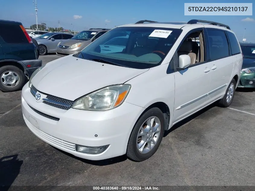 5TDZA22C94S210137 2004 Toyota Sienna Xle Limited