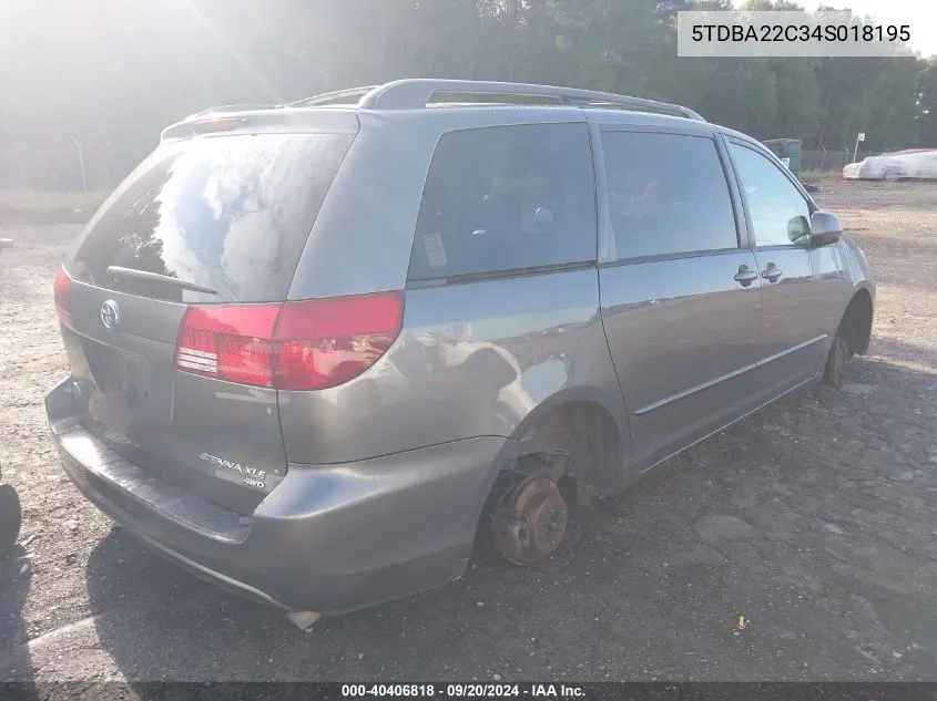 5TDBA22C34S018195 2004 Toyota Sienna Xle