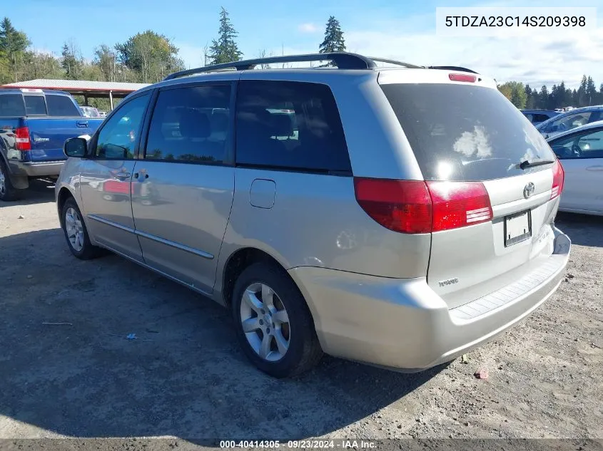 5TDZA23C14S209398 2004 Toyota Sienna Le