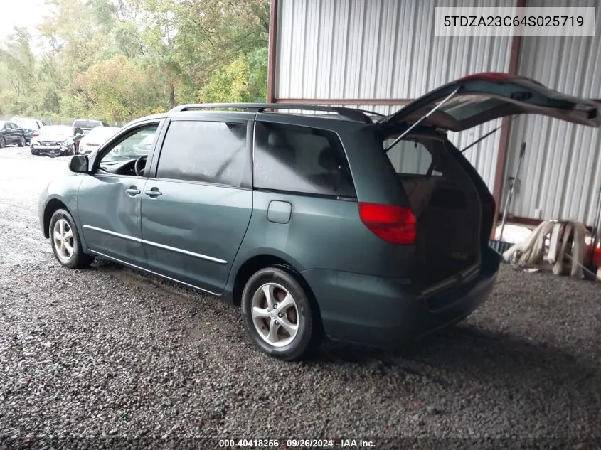 5TDZA23C64S025719 2004 Toyota Sienna Le