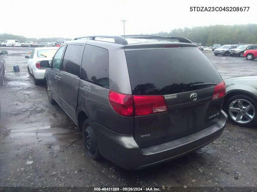 5TDZA23C04S208677 2004 Toyota Sienna Le