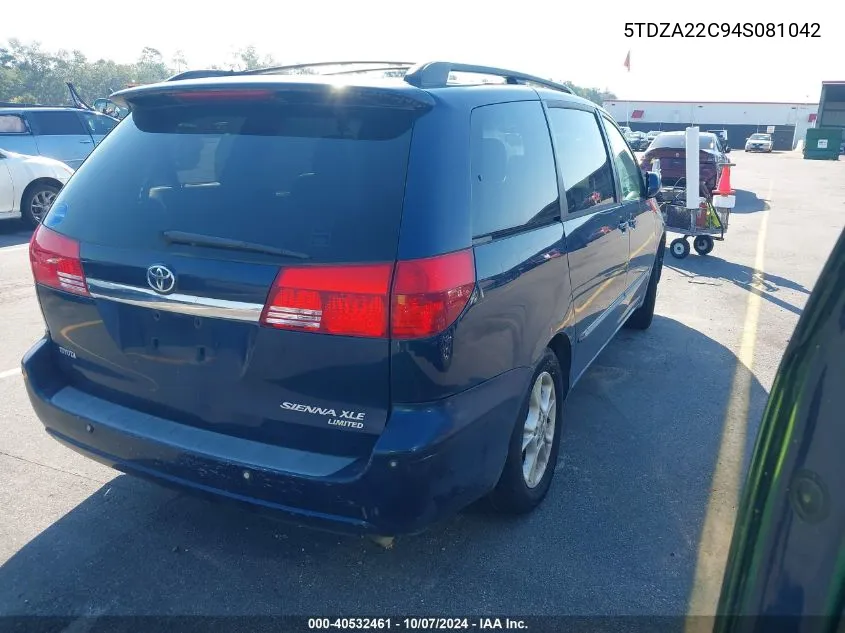 5TDZA22C94S081042 2004 Toyota Sienna Xle Limited