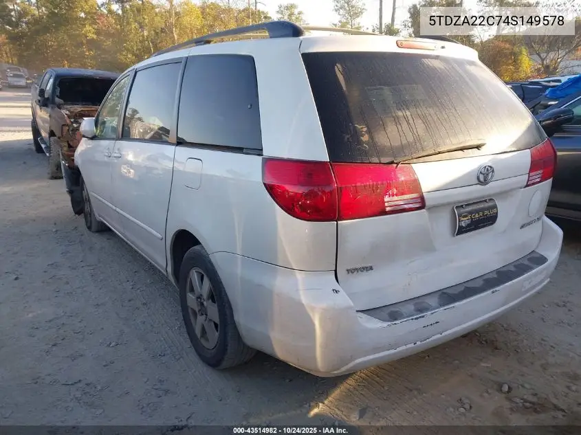 5TDZA22C74S149578 2004 Toyota Sienna Xle