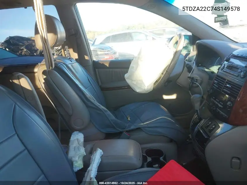 5TDZA22C74S149578 2004 Toyota Sienna Xle