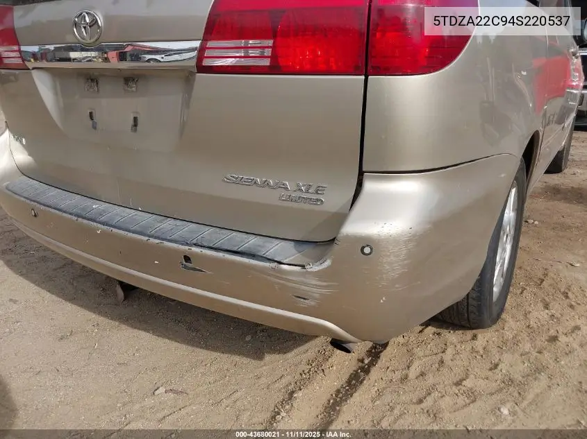 5TDZA22C94S220537 2004 Toyota Sienna Xle Limited