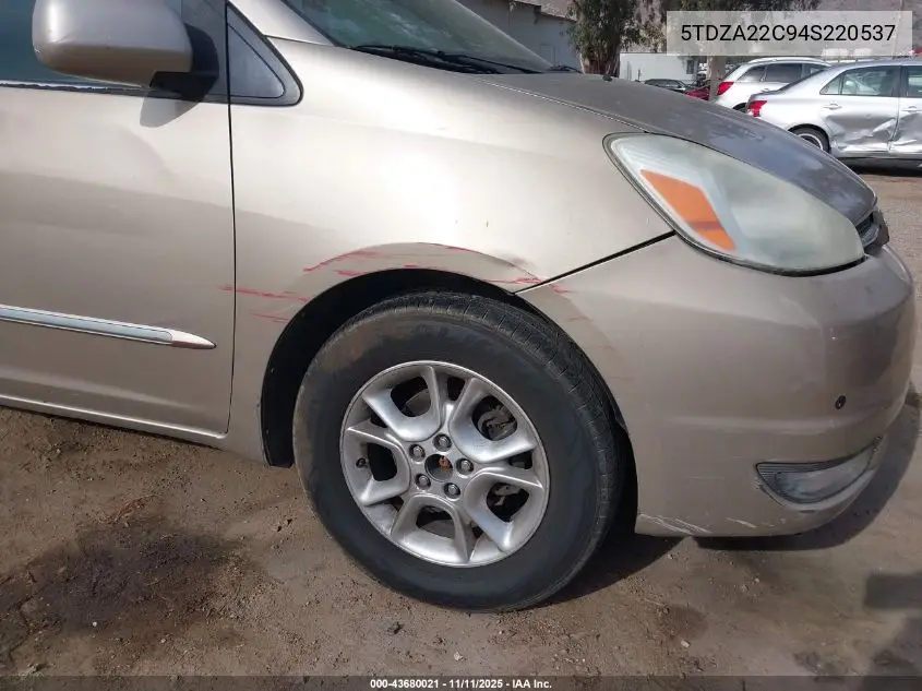 5TDZA22C94S220537 2004 Toyota Sienna Xle Limited