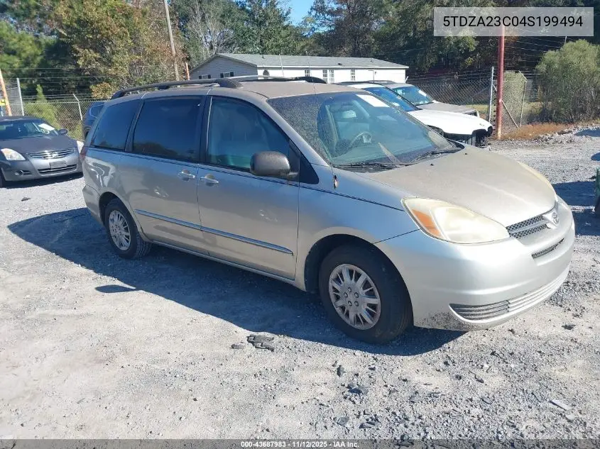 5TDZA23C04S199494 2004 Toyota Sienna Le