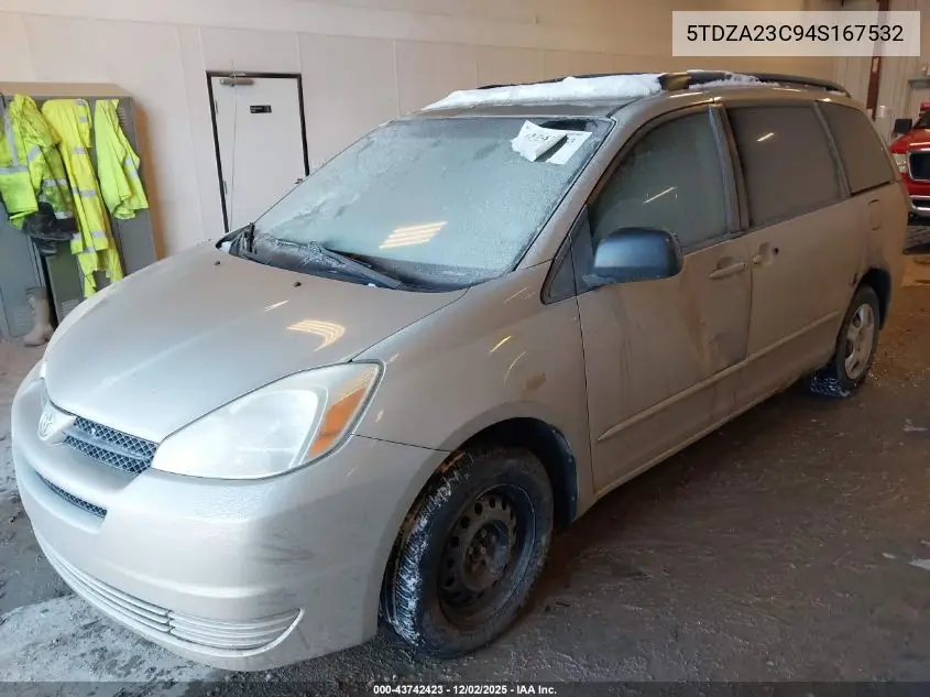 5TDZA23C94S167532 2004 Toyota Sienna Le