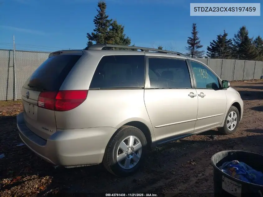 5TDZA23CX4S197459 2004 Toyota Sienna Le