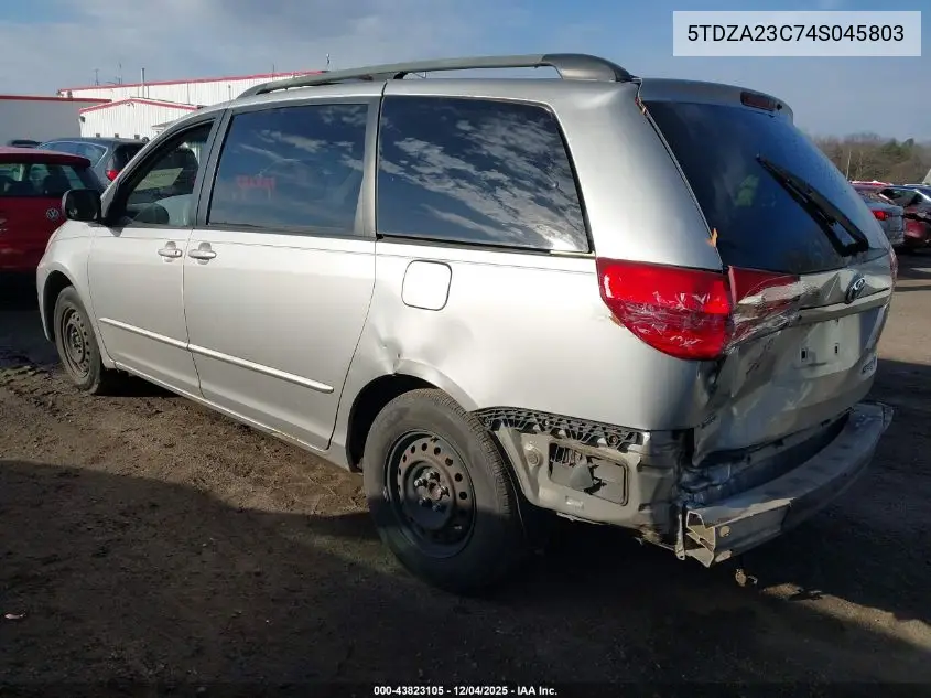 5TDZA23C74S045803 2004 Toyota Sienna Le