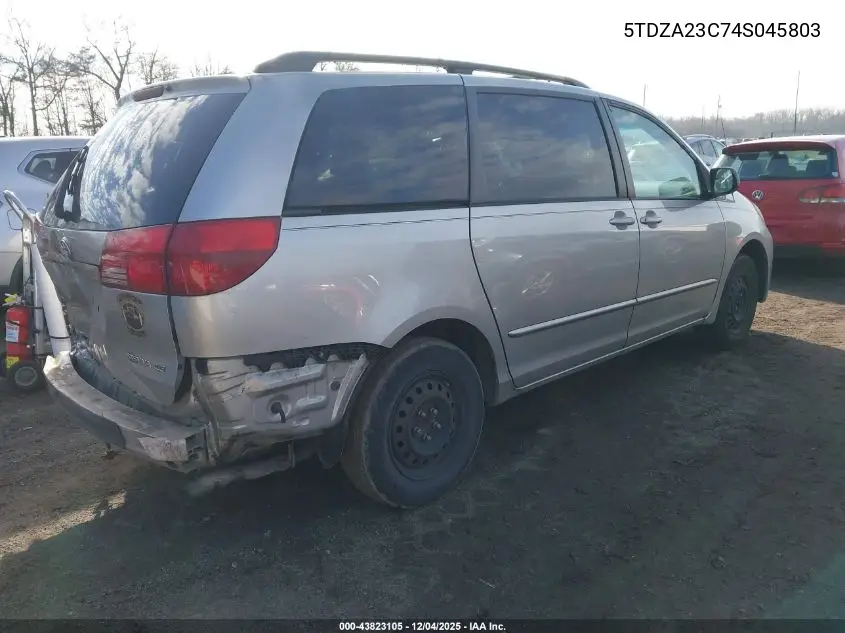 5TDZA23C74S045803 2004 Toyota Sienna Le