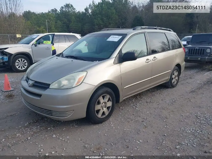 5TDZA23C14S054111 2004 Toyota Sienna Le