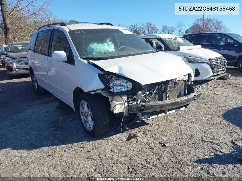 5TDZA22C54S155458 2004 Toyota Sienna Xle