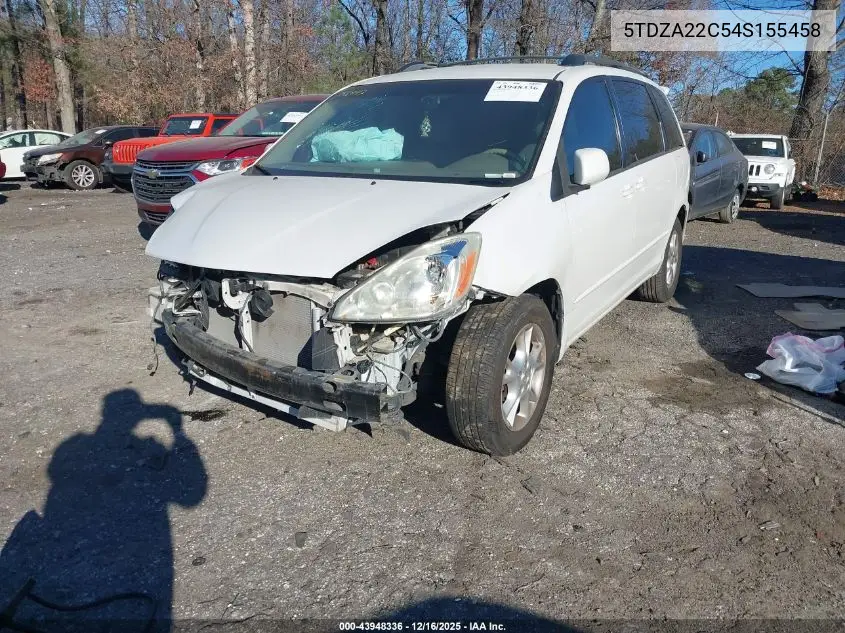 5TDZA22C54S155458 2004 Toyota Sienna Xle