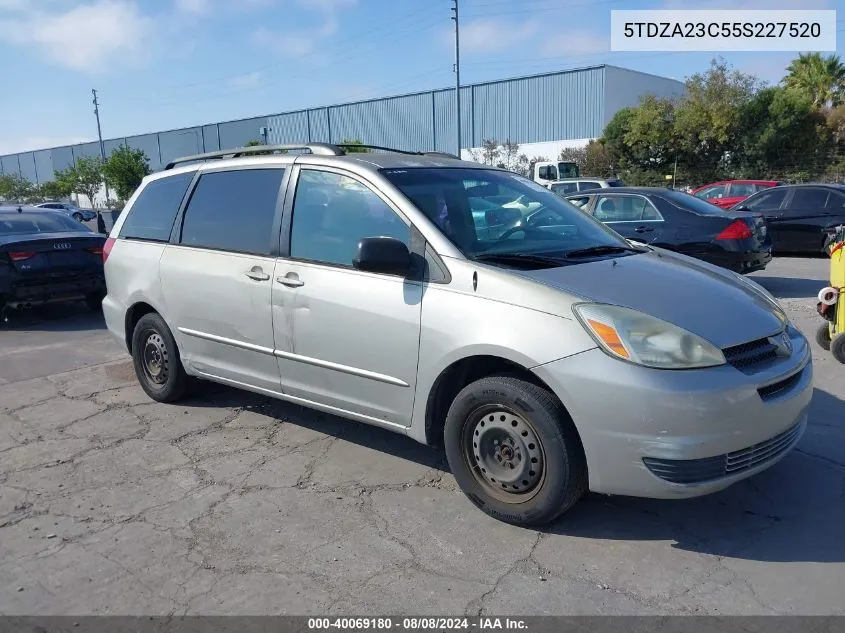 5TDZA23C55S227520 2005 Toyota Sienna Ce