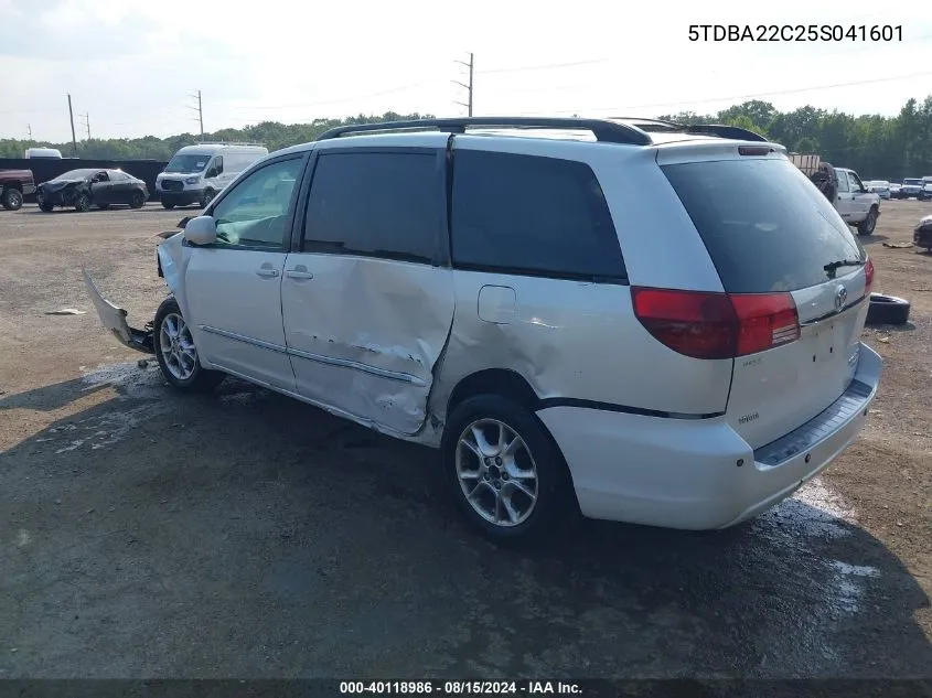 5TDBA22C25S041601 2005 Toyota Sienna Xle Limited