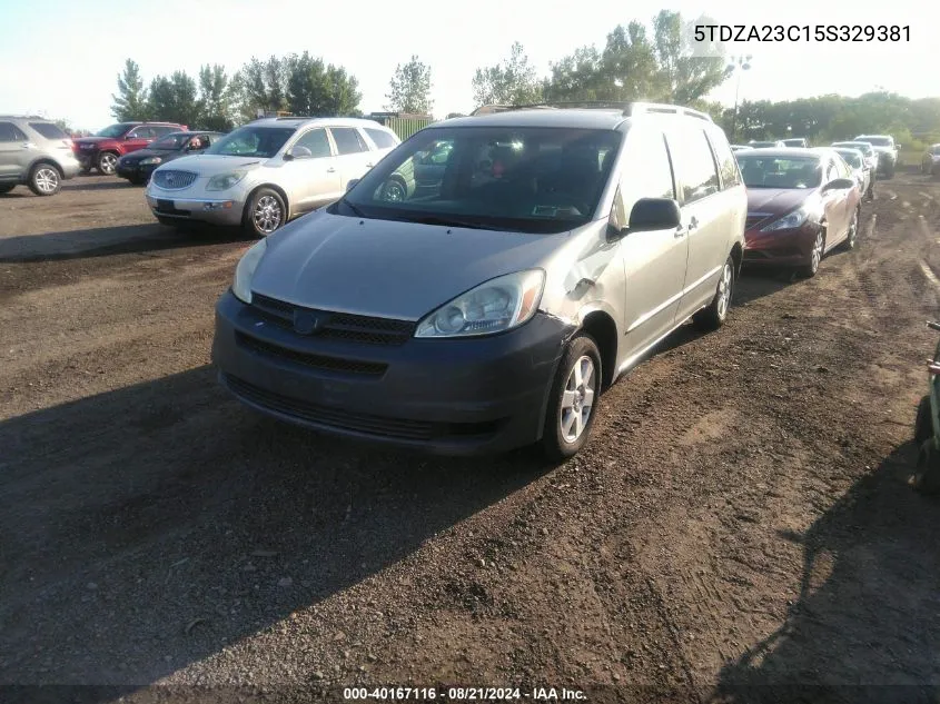 5TDZA23C15S329381 2005 Toyota Sienna Le