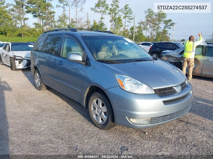 5TDZA22C25S274537 2005 Toyota Sienna Xle