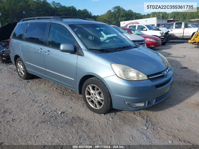 5TDZA22C35S361735 2005 Toyota Sienna Xle Limited