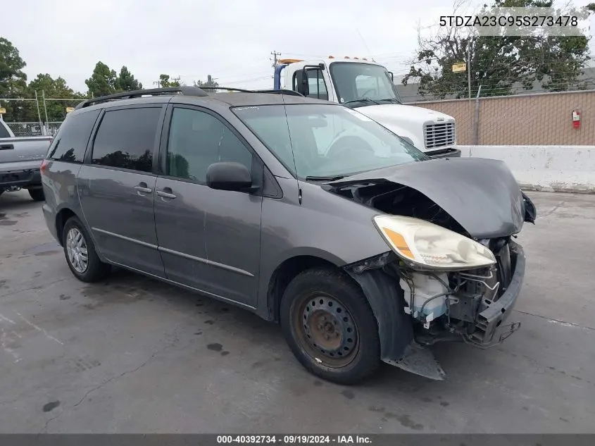 5TDZA23C95S273478 2005 Toyota Sienna Le