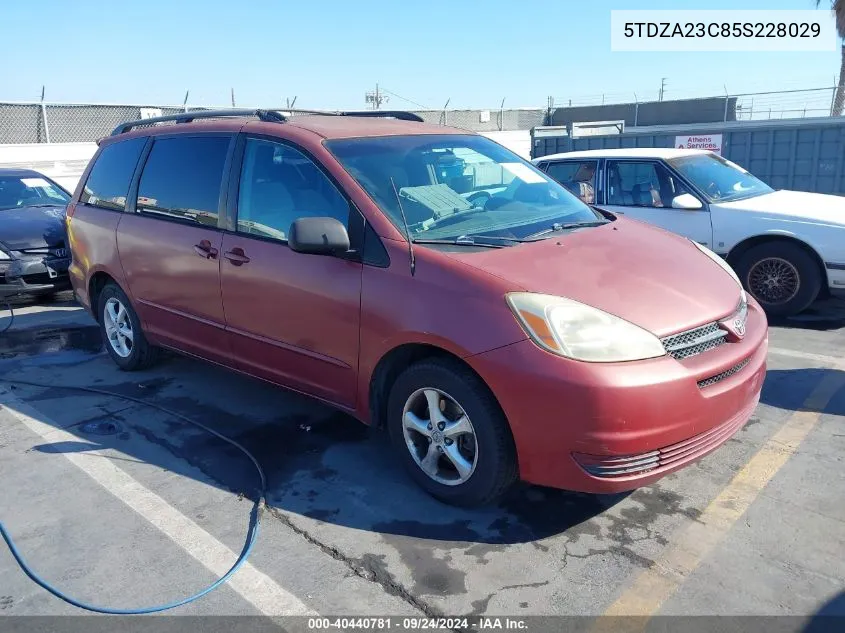 5TDZA23C85S228029 2005 Toyota Sienna Le