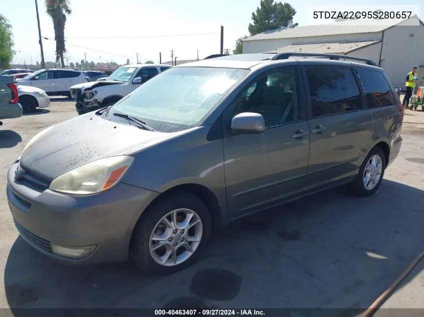 5TDZA22C95S280657 2005 Toyota Sienna Xle