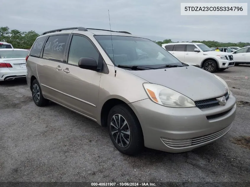 5TDZA23C05S334796 2005 Toyota Sienna Ce/Le