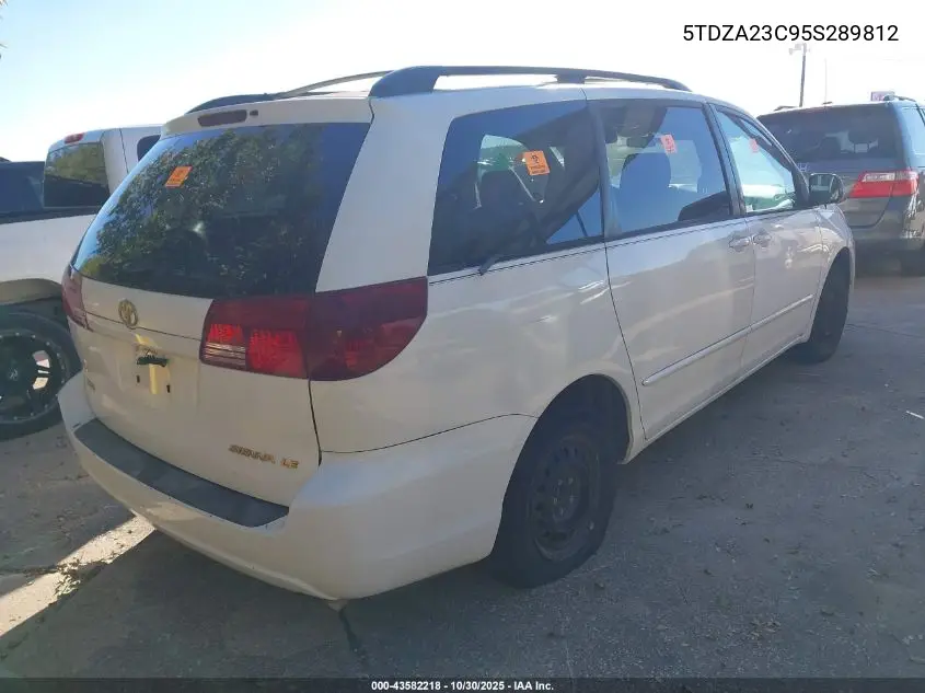 5TDZA23C95S289812 2005 Toyota Sienna Le