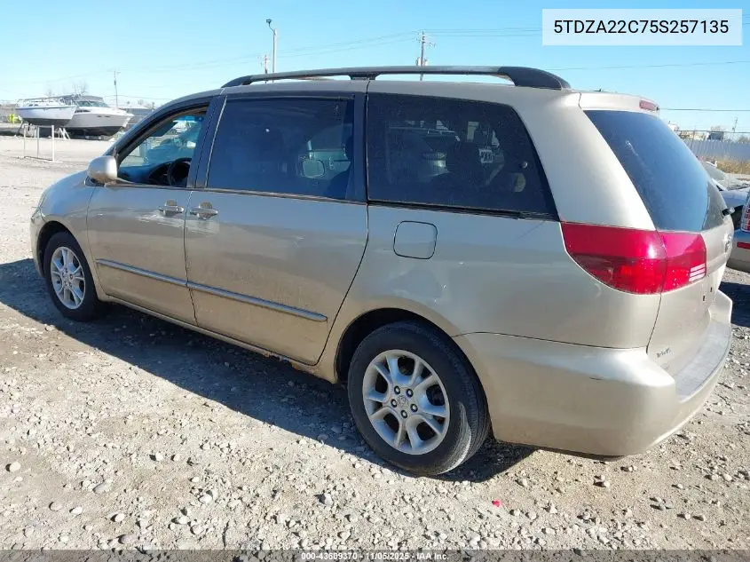 5TDZA22C75S257135 2005 Toyota Sienna Xle