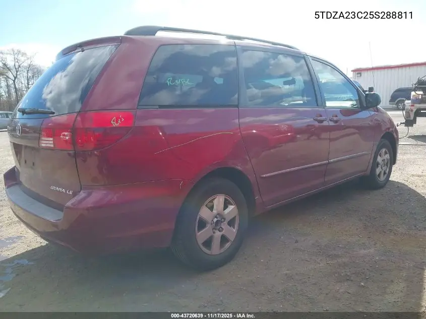 5TDZA23C25S288811 2005 Toyota Sienna Le