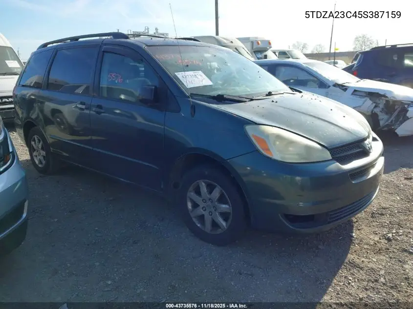 5TDZA23C45S387159 2005 Toyota Sienna Le