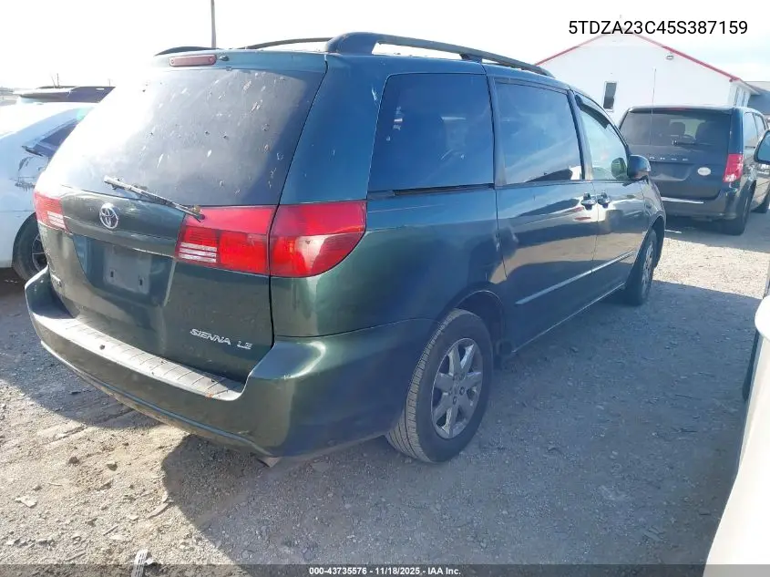 5TDZA23C45S387159 2005 Toyota Sienna Le