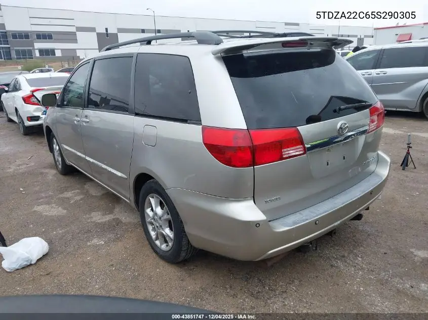 5TDZA22C65S290305 2005 Toyota Sienna Xle Limited