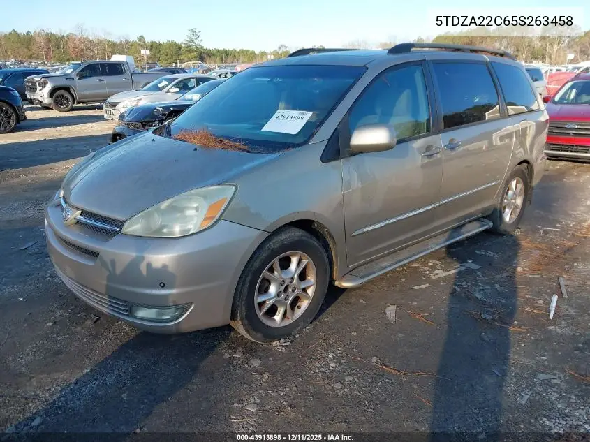 5TDZA22C65S263458 2005 Toyota Sienna Xle Limited