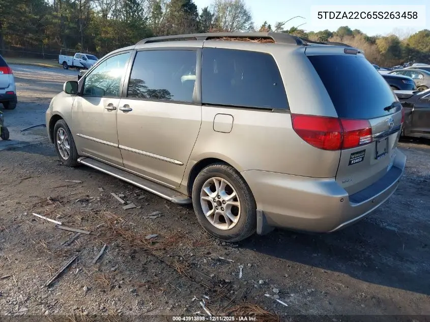 5TDZA22C65S263458 2005 Toyota Sienna Xle Limited