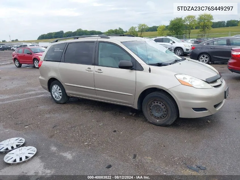 5TDZA23C76S449297 2006 Toyota Sienna Le