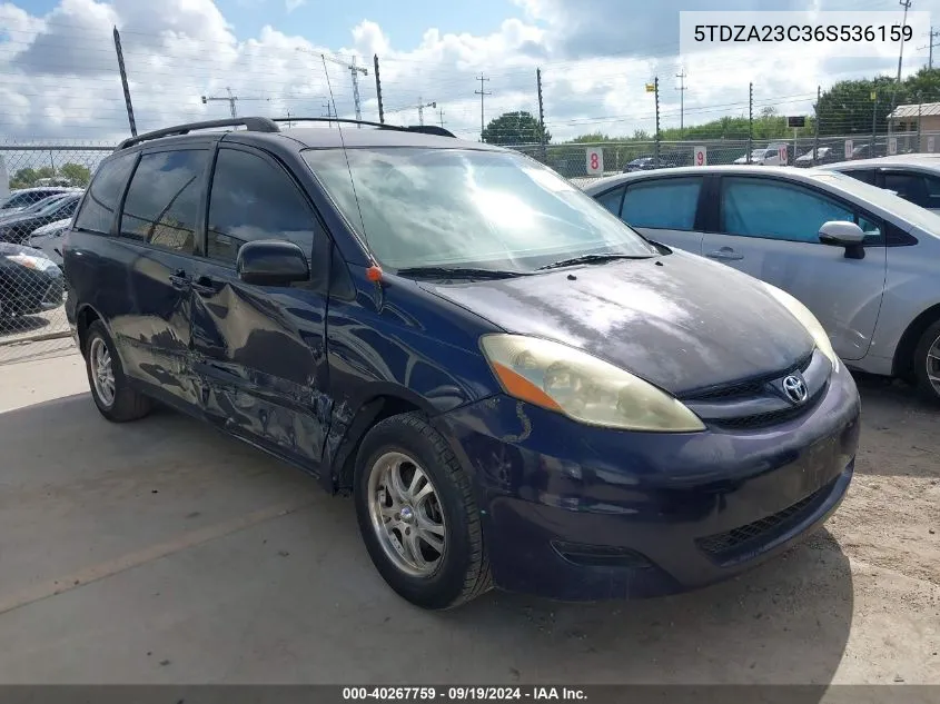 5TDZA23C36S536159 2006 Toyota Sienna Le