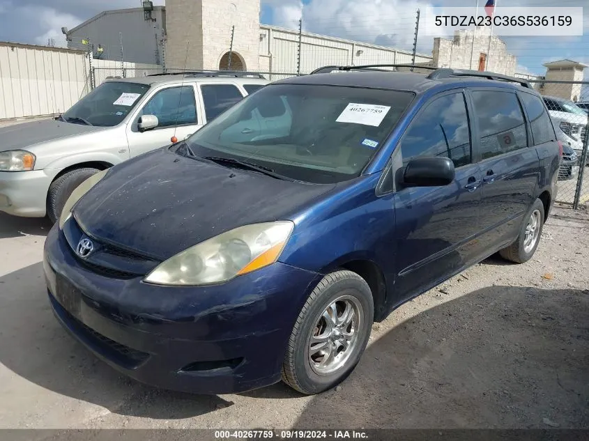 5TDZA23C36S536159 2006 Toyota Sienna Le