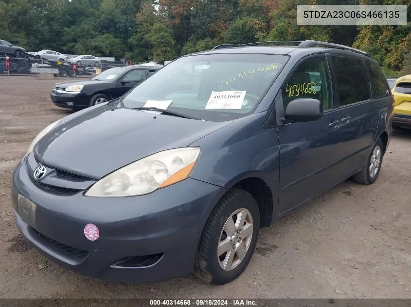 5TDZA23C06S466135 2006 Toyota Sienna Ce/Le