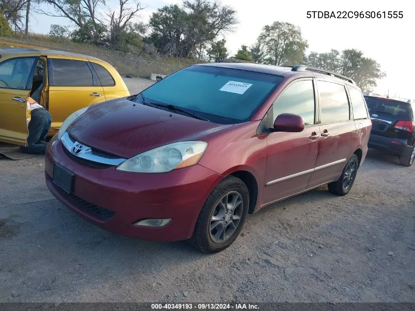 5TDBA22C96S061555 2006 Toyota Sienna Xle Limited