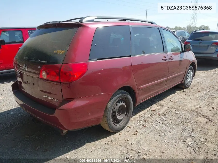 5TDZA23C36S576368 2006 Toyota Sienna Le