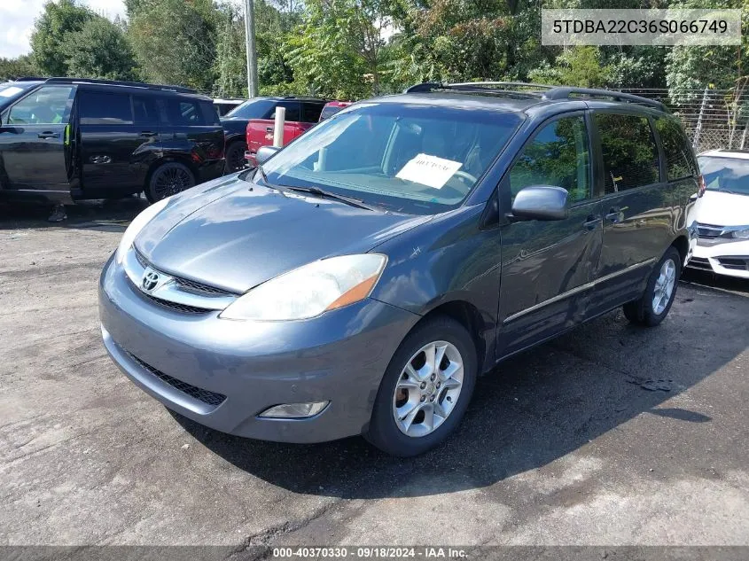 5TDBA22C36S066749 2006 Toyota Sienna Xle Limited